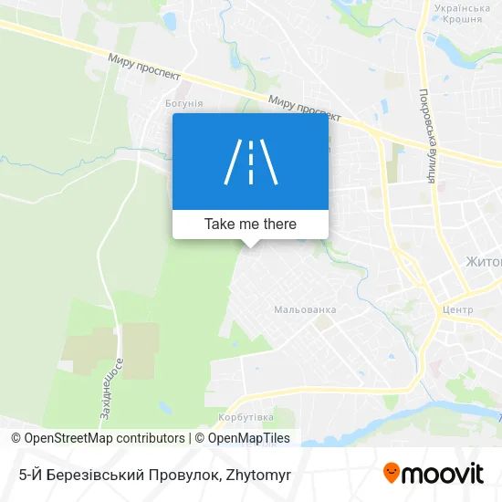 Карта 5-Й Березівський Провулок