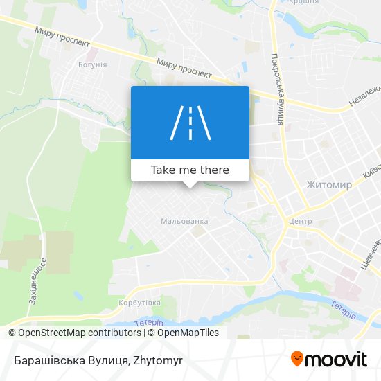 Барашівська Вулиця map