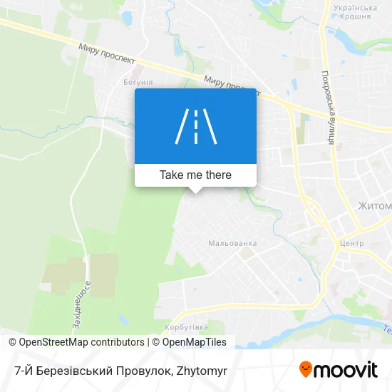 Карта 7-Й Березівський Провулок
