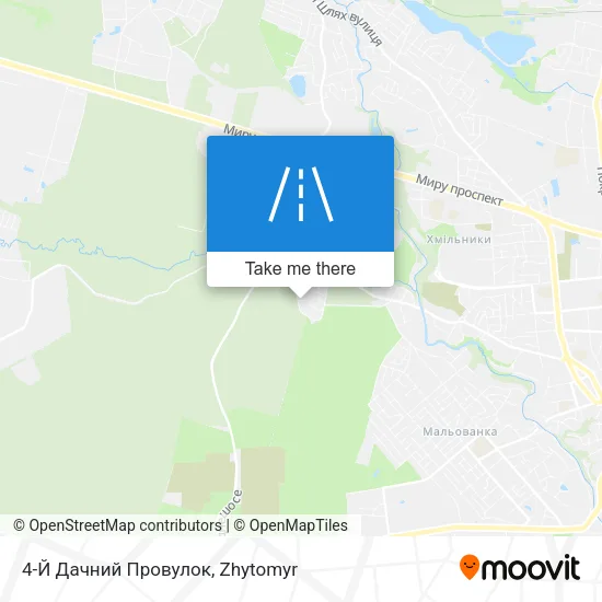 Карта 4-Й Дачний Провулок