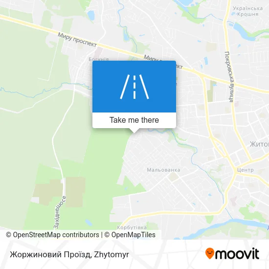 Карта Жоржиновий Проїзд