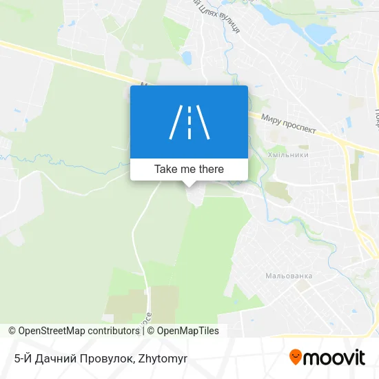 Карта 5-Й Дачний Провулок