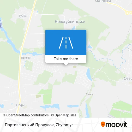 Карта Партизанський Провулок