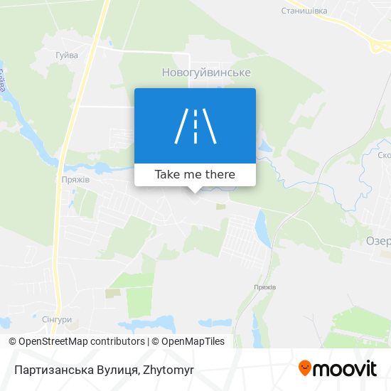 Партизанська Вулиця map