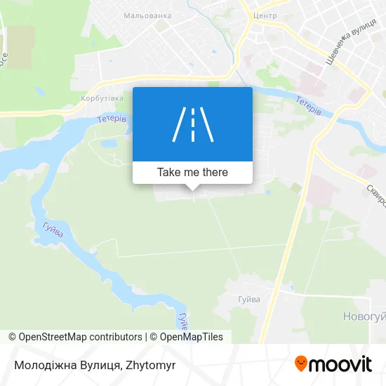 Карта Молодіжна Вулиця