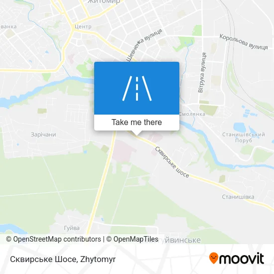 Карта Сквирське Шосе