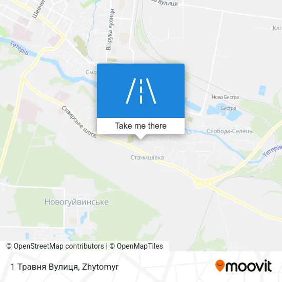 Карта 1 Травня Вулиця
