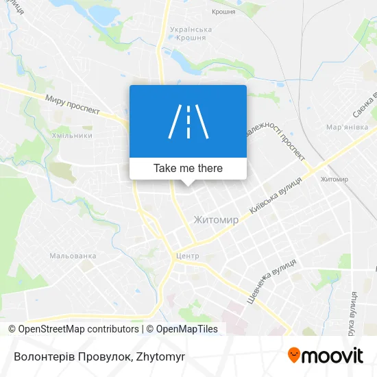 Карта Волонтерів Провулок