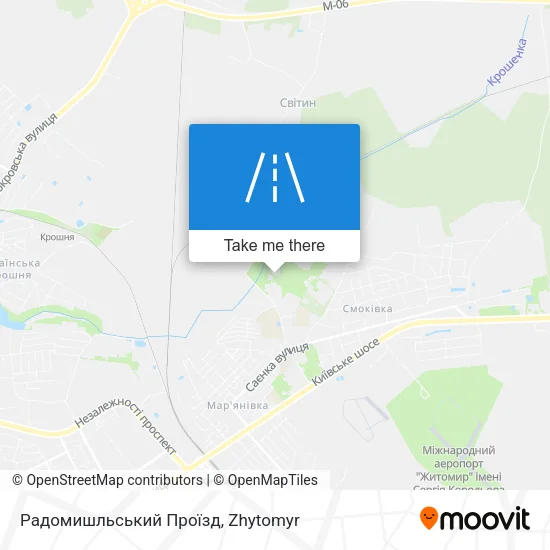 Карта Радомишльський Проїзд