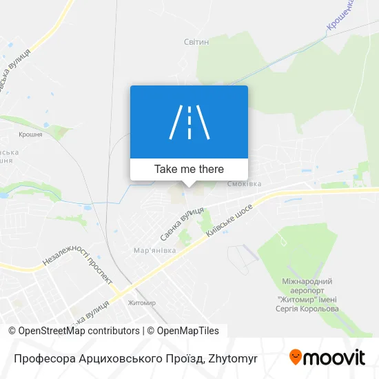 Карта Професора Арциховського Проїзд