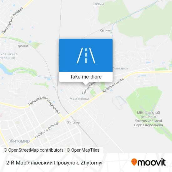 Карта 2-Й Мар'Янівський Провулок