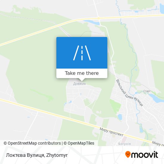 Локтєва Вулиця map