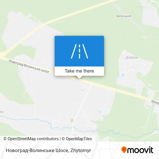 Новоград-Волинське Шосе map