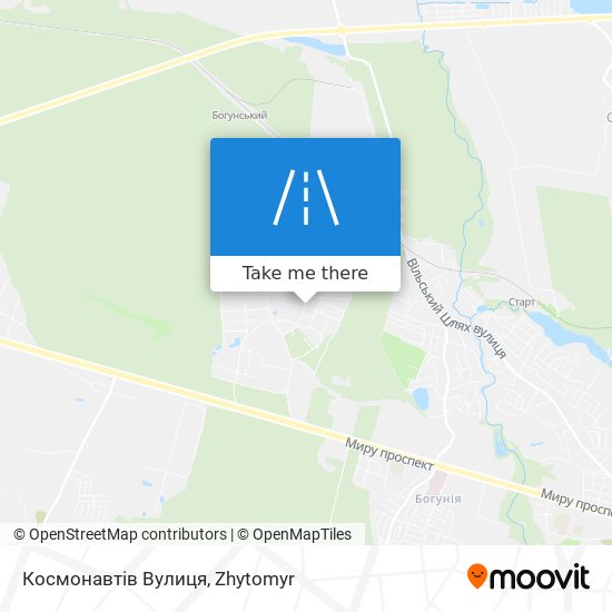 Космонавтів Вулиця map