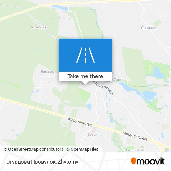 Огурцова Провулок map