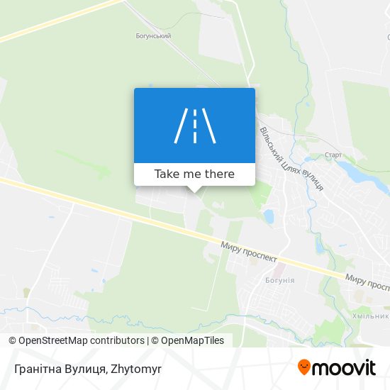 Гранітна Вулиця map