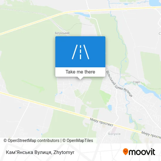 Карта Кам’Янська Вулиця
