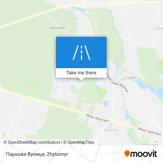 Карта Паркова Вулиця