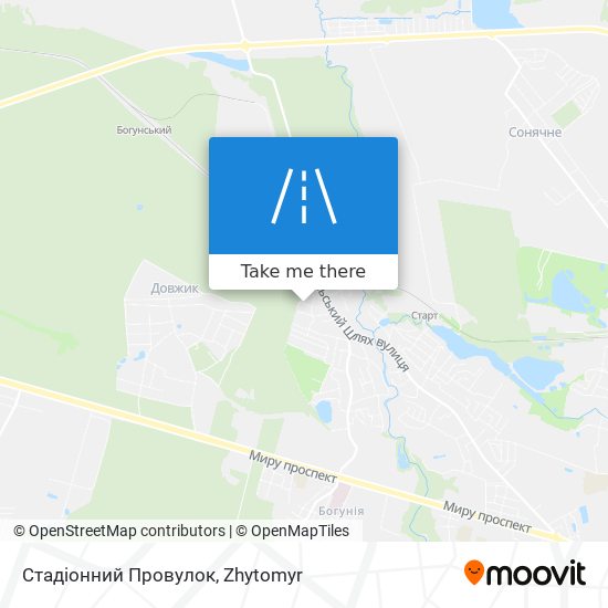 Стадіонний Провулок map