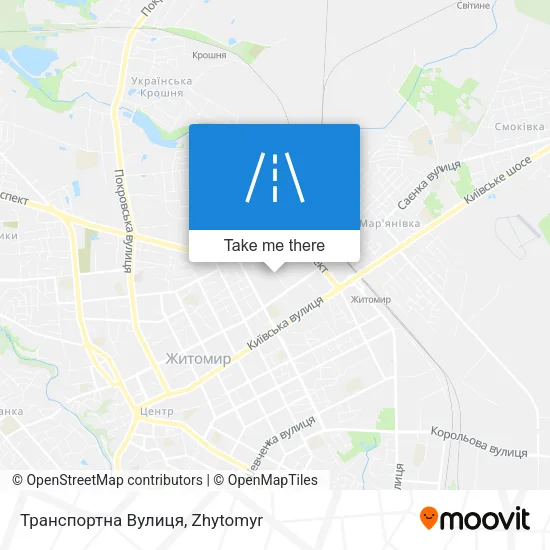 Карта Транспортна Вулиця