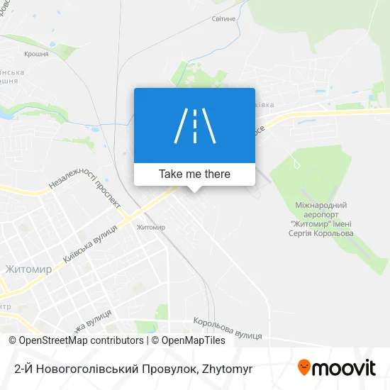 Карта 2-Й Новогоголівський Провулок