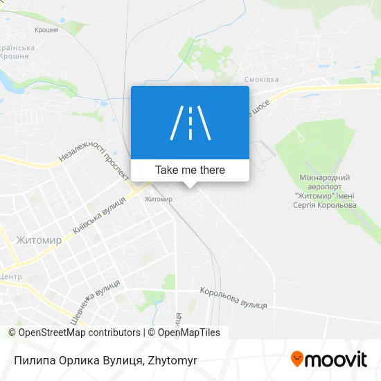 Карта Пилипа Орлика Вулиця