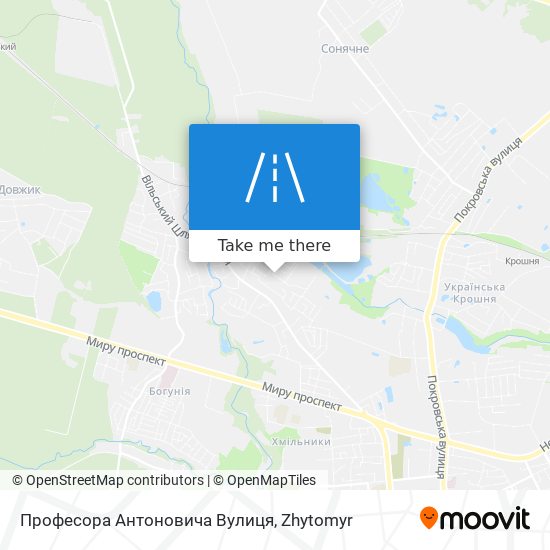 Професора Антоновича Вулиця map