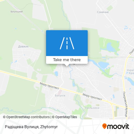 Радіщева Вулиця map