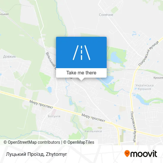 Карта Луцький Проїзд