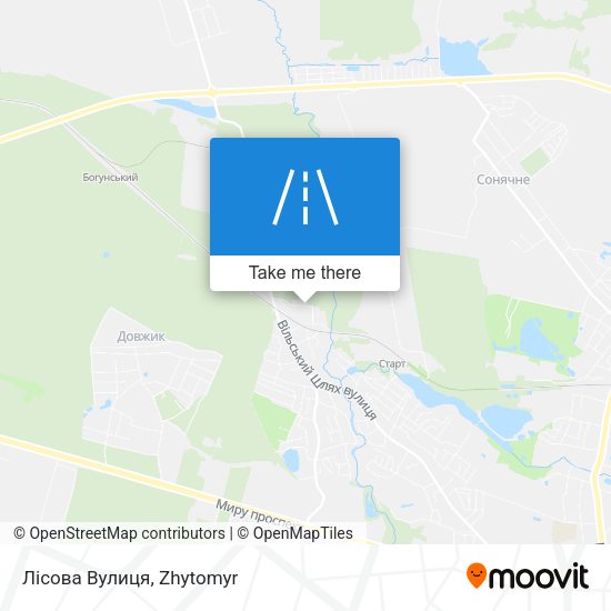 Лісова Вулиця map