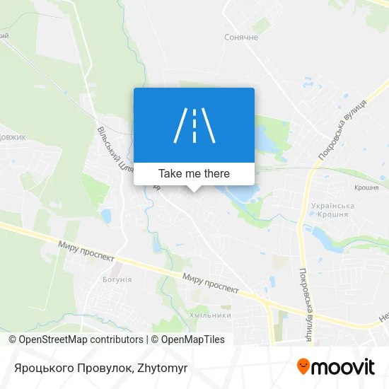 Карта Яроцького Провулок