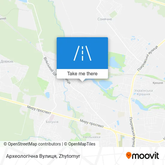 Карта Археологічна Вулиця