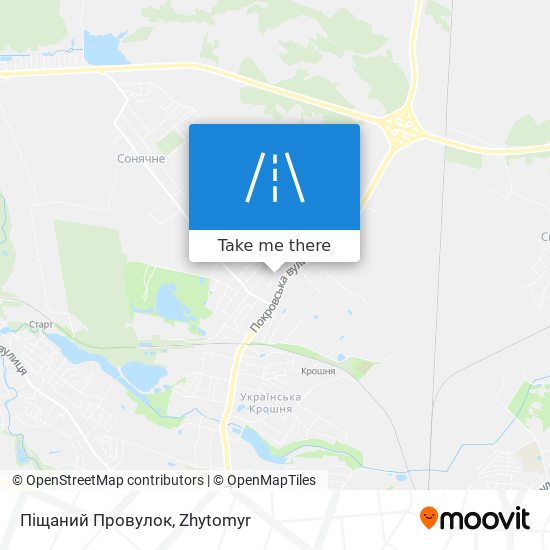 Піщаний Провулок map