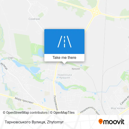 Карта Тарновського Вулиця