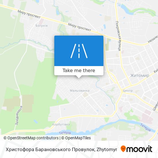 Христофора Барановського Провулок map