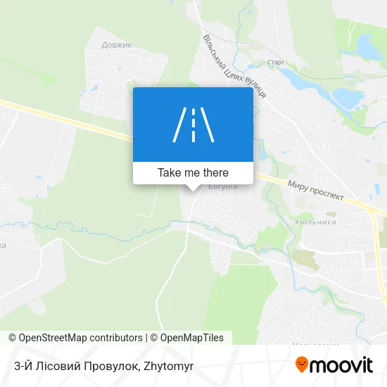 Карта 3-Й Лісовий Провулок