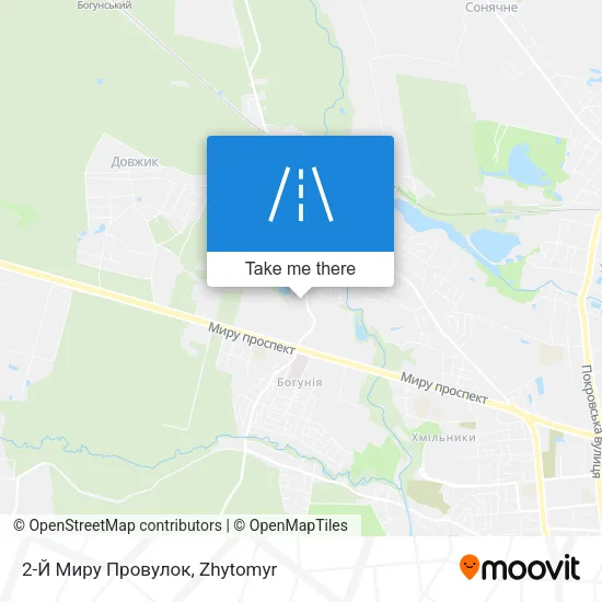 Карта 2-Й Миру Провулок