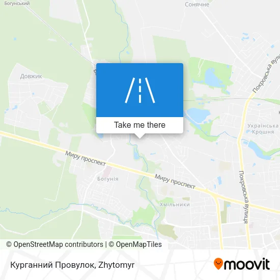 Карта Курганний Провулок