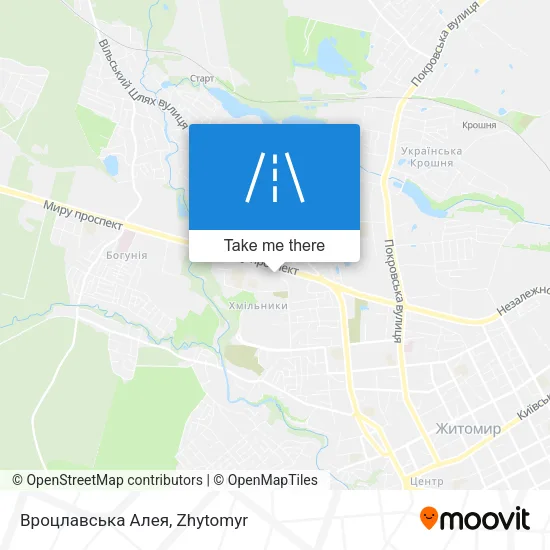 Карта Вроцлавська Алея