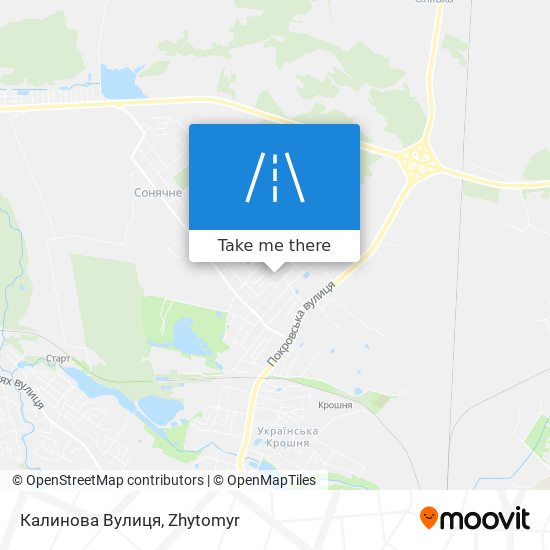 Калинова Вулиця map