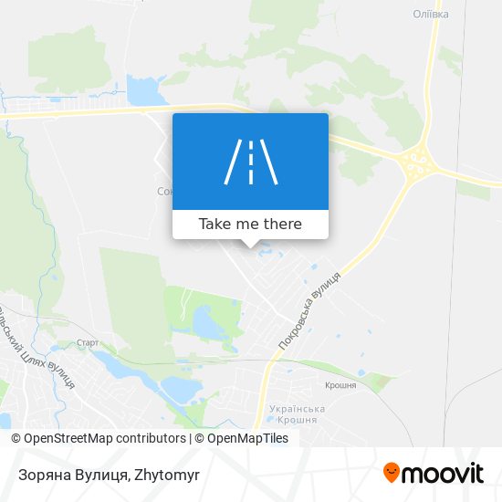 Зоряна Вулиця map