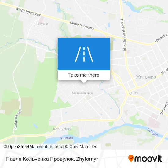 Карта Павла Кольченка Провулок
