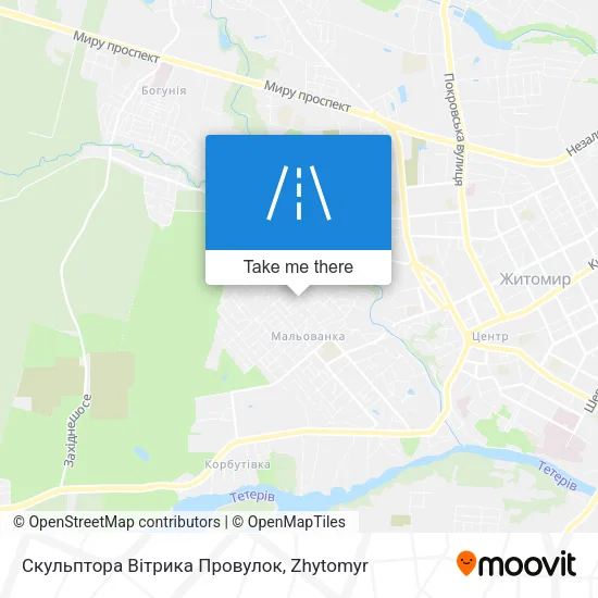 Карта Скульптора Вітрика Провулок