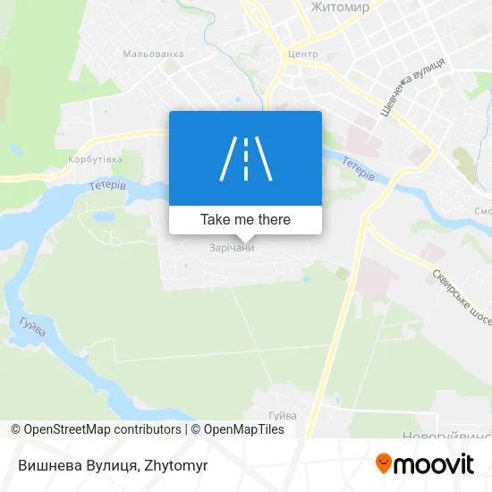 Карта Вишнева Вулиця