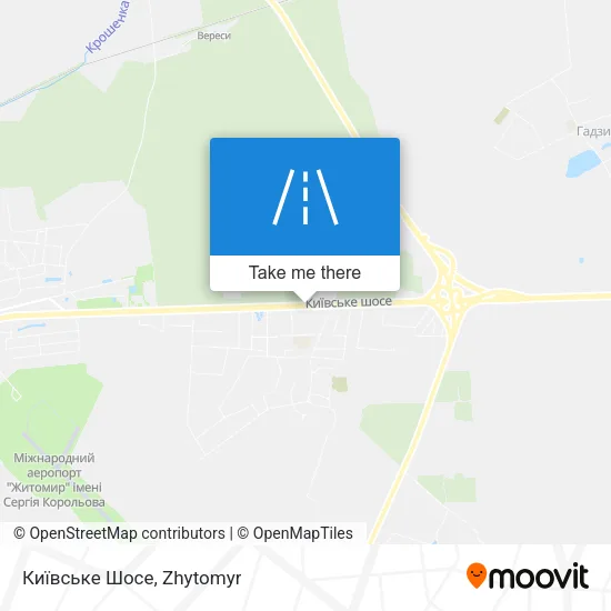 Карта Київське Шосе