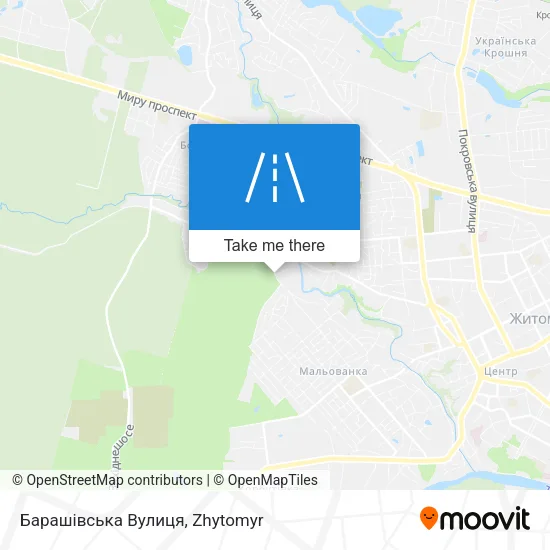 Карта Барашівська Вулиця