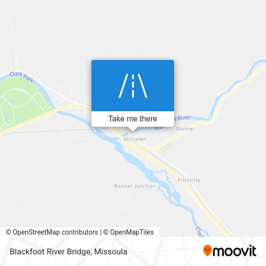 Blackfoot River Bridge map