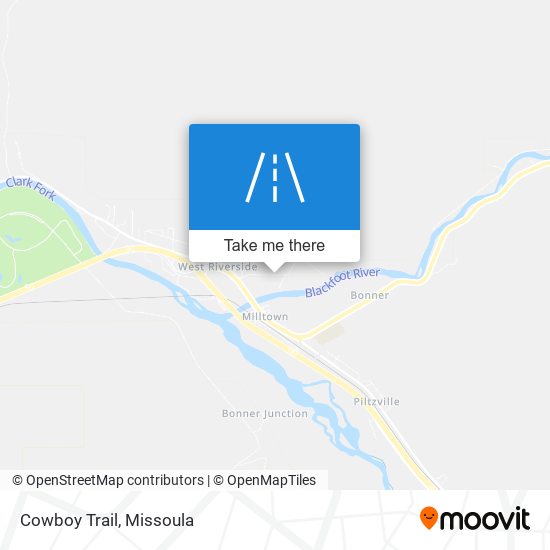 Cowboy Trail map