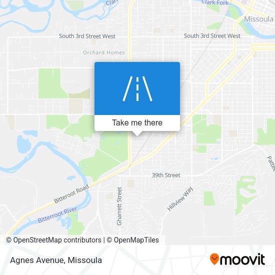 Mapa de Agnes Avenue