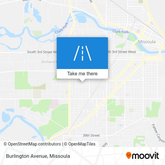 Mapa de Burlington Avenue